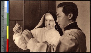 Missionary sister and Chinese doctor, China, ca.1920-1940