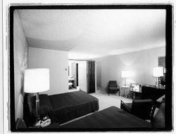 Rooms at Los Robles Lodge, Santa Rosa, California, 1961