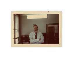 Frederick C. Dockweiler at law office, 1976