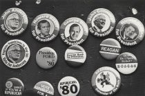 State Republican Convention campaign buttons