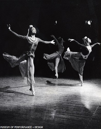 Virginia Johnson, Jocelyn Vollmar, and another dancer in Christensen's St. George and the Dragon, 1964