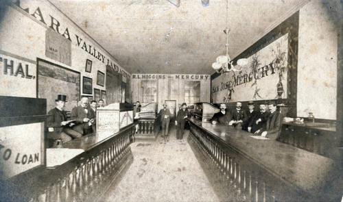 1890 San Jose Mercury newspaper office