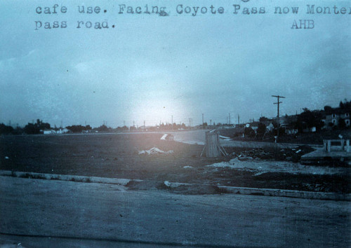 Photograph of the start of building Bonnie Lee's Cafe