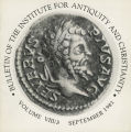 Bulletin of the Institute for Antiquity and Christianity, Volume VIII, Issue 3