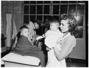 Storm victims (Georgia Street Hospital), 1952