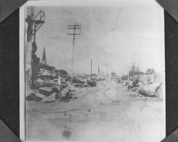 Earthquake ruins in Santa Rosa, California, 1906