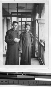 Frs. Longius and Marcus Chai at Meixien, China