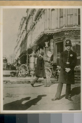 The Old Baldwin Hotel, N.E. cor. Powell & Market St. in 1895