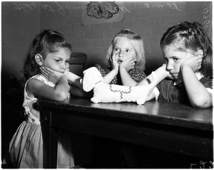Dolls at juvenile hall, 1958