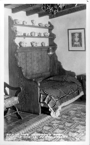 Bed in Mrs. Johnson's Room, Scotty's Castle, Death Valley, Calif