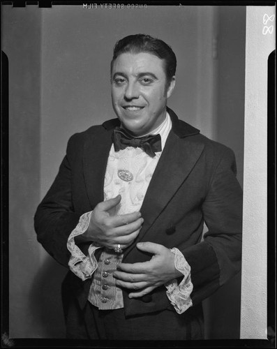 Cast member Giovanni Zavatti, La Traviata, Hollywood or Pomona, 1949