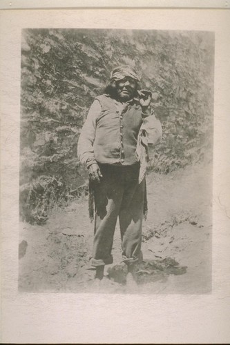 Indian Jim; Murphy's, Calaveras Co.; 1902; photographed by Stephen's Brothers; 1 print, 1 negative