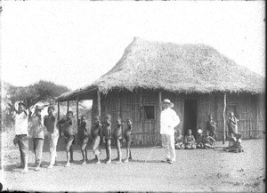 Gymnastics lesson, Makulane, Mozambique, 1903