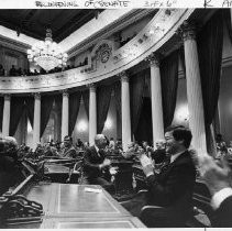 Reconvening of the California State Senate after the restoration of the California State Capitol building