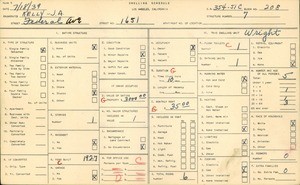 WPA household census for 1651 FEDERAL AVE, Los Angeles