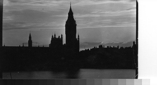 Parliament Bldg. at sunset - London, England. 1 is right - 2 left 8' separation