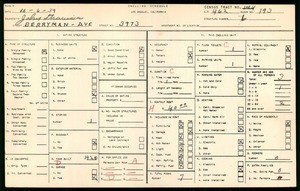 WPA household census for 3973 BERRYMAN AVE, Los Angeles County
