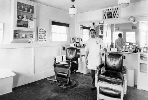 Barbershop interior
