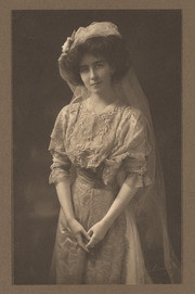 Mrs. Ralston White, with hat and veil