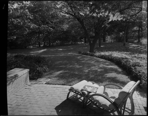 Landscaping in Dallas for Joseph E. Howland: Hill residence. Lawn