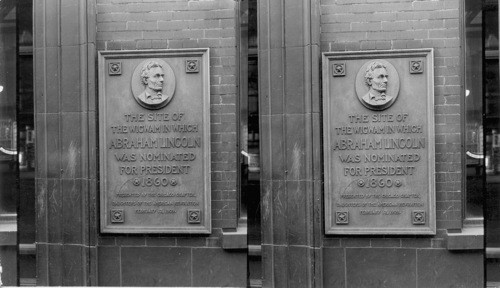 Lincoln Wigwam Tablet, Market and Lake Sts., Chicago, Ill