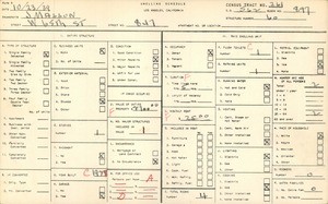 WPA household census for 847 WEST 65TH STREET, Los Angeles County