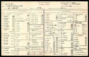 WPA household census for 147 EAST 112TH STREET, Los Angeles County