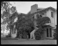 Will Rogers ranch house, exterior view of the north-facing side, Pacific Palisades, 1935