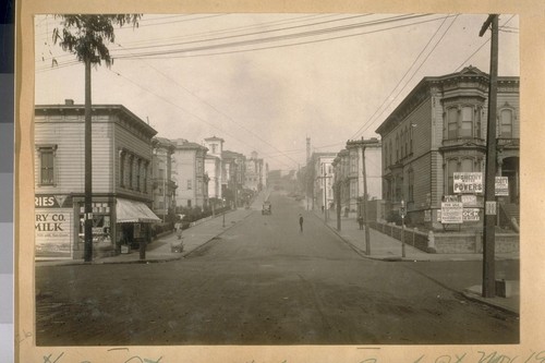 North on Octavia St. from Bush St. Nov. 1923