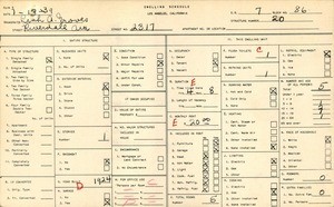 WPA household census for 2317 RIVERDALE AVE, Los Angeles