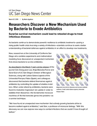 Researchers Discover a New Mechanism Used by Bacteria to Evade Antibiotics