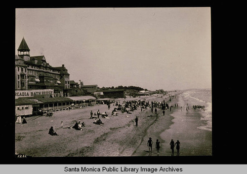 Arcadia Hotel and beach, Santa Monica, Calif