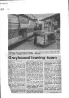 Greyhound leaving town