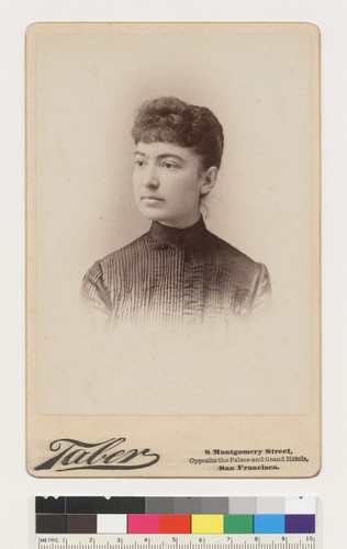 [Unidentified woman: de la Guerra employee?]