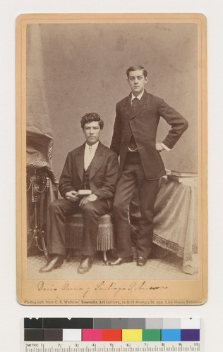 [Dario Oreña y Santiago Robinson, probably sons of Maria Antonia de la Guerra de Oreña and Anita de la Guerra de Robinson?]