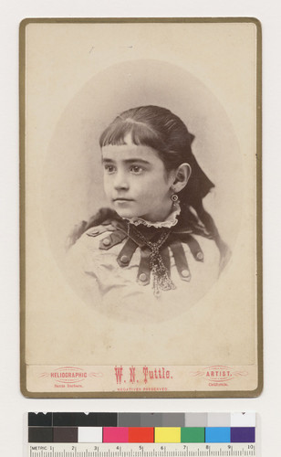 [Unidentified: de la Guerra relative, twin sister of No. 19?]