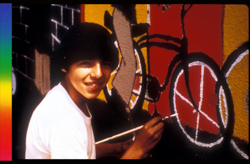 Preparation of the Surface and Painting of the "Viva la Raza" Mural