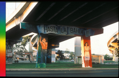 All the Way to the Bay Mural in progress