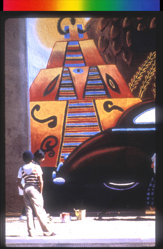 Preparation of the Surface and Painting of the "Viva la Raza" Mural