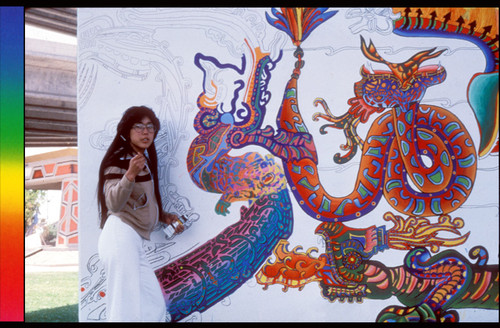 Painting the "Coatliqüe" Mural