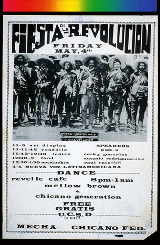 Fiesta de la Revolución, Announcement Poster for