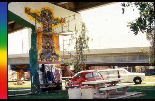 Painting the "Coatliqüe" Mural