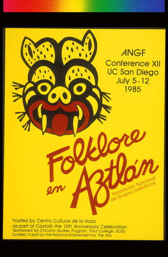 Folklore en Aztlán, Announcement Poster for