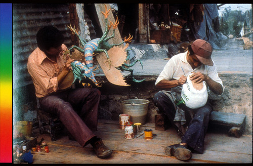 Mexican Artisan Pedro Linares At Work