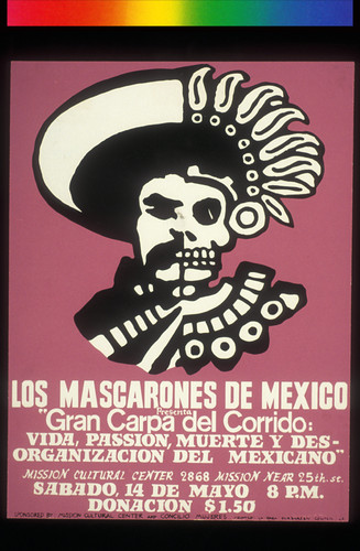 Gran Carpa del Corrido: Vida, Passion, Muerte y Desorganizacion del Mexicano, Announcement Poster for