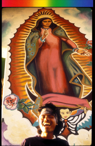 Painting the Chicano Park Mural "La Virgen de las Americas"