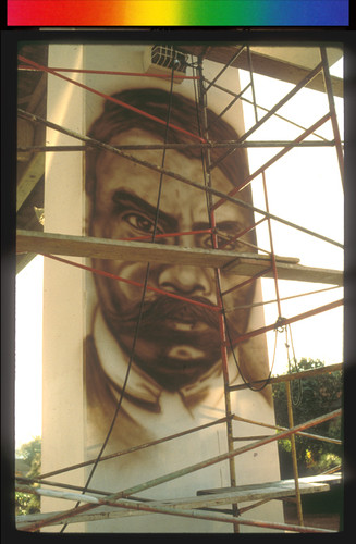 Painting the Chicano Park Mural "La Revolucion Mexicana"