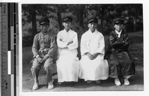 Four seminarians, Chinnampo, Korea, ca. 1920-1940