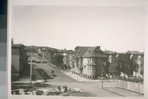 Sutter Street. Ca. 1902. Residences