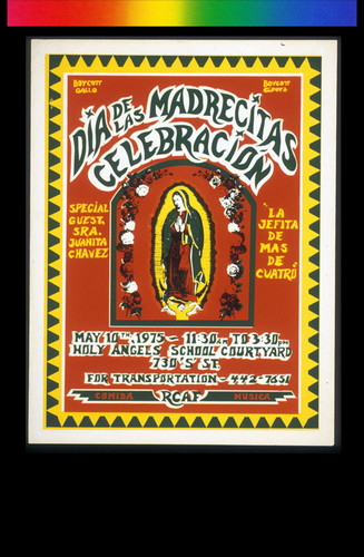 Día de las Madrecitas Celebración, Announcement Poster for